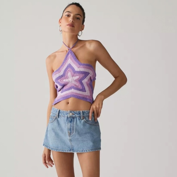 House of Sunny Tops - NWT House of Sunny Purple Star Tank Top